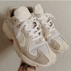 White adidas sneakers